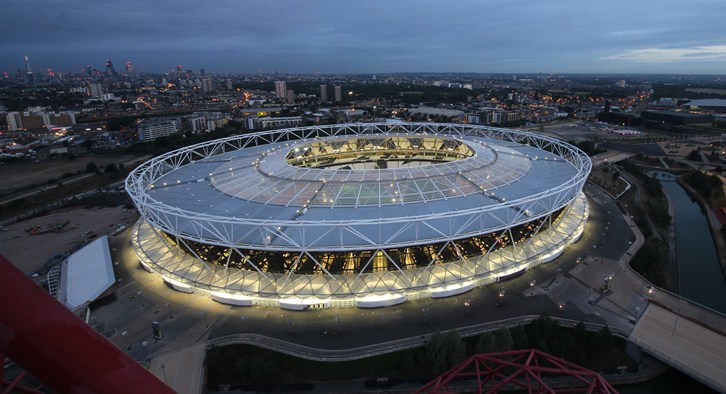 London Stadium (eski Olimpiyat Stadyumu), West Ham United’ın iç saha maçlarına ev sahipliği yapan stadyum